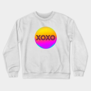 Multi-color Circle XOXO Crewneck Sweatshirt